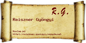 Reiszner Gyöngyi névjegykártya