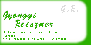gyongyi reiszner business card